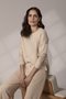 Conjunto Longo G Lorella Trussardi Caramelo