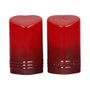 Conjunto Saleiro E Pimenteiro Coração Le Creuset Vermelho