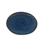 Conjunto De 06 Pratos De Porcelana Azul 20,5 cm