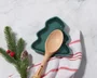 Descanso para Colher Árvore Natal Holly Le Creuset Branco 14cm