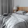 Capa Para Duvet King Square Linho Artelassê Cinza