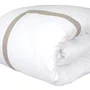 Capa Para Duvet Queen Turin 300 Fios Artelassê Branco/Kaki