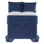 Edredom Casal Grasso Trussardi 300 Fios Trussardi Azul Siciliano 2,20 x 2,70 cm