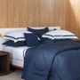 Edredom Casal Grasso Trussardi 300 Fios Trussardi Azul Siciliano 2,20 x 2,70 cm