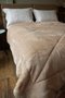 Edredom Genebra Sherpa LCL Queen Bege 2,20x2,40m