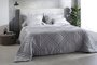 Edredom Queen Bud Vision Buddemeyer Cinza 2,60 x 2,40 m