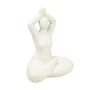 Escultura em Resina Meditação Lucatti Creme 22 x 17 x 10 cm