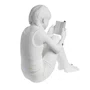 Escultura Menina Livro Sui Objetos 30 x 42 cm