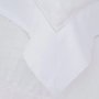 Fronha 3 Abas Damask Square 300 Fios Buddemeyer Branco 50 x 90 cm