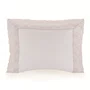 Fronha Bambini Olivia 300 Fios Trussardi Branco e Soft Nude 30cm x 40cm