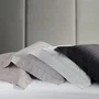 Fronha Damask Square 300 Fios Buddemeyer Cinza Carvão 50 x 70 cm