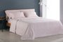 Fronha Damask Square 300 Fios Buddemeyer Rosa Pluma 50 x 70 cm