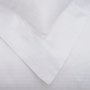 Fronha Damask Stripes 3 Abas com Ajour Buddemeyer Branco 50 x 90 cm