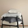 Fronha Damask Stripes 3 Abas Com Ajour Buddemeyer Chumbo 50 x 70 cm