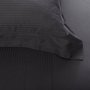 Fronha Damask Stripes 3 Abas Com Ajour Buddemeyer Chumbo 50 x 70 cm