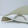 Fronha 50x90CM Noronha Linho 400 Fios Artelassê Kaki
