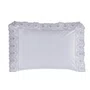 Fronha Signoria 300 Fios Trussardi Branco e Platino 50cm x 70cm