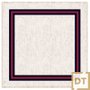 Guardanapo de Mesa Linho Decortextil Off Com Azul 45cm x 45cm