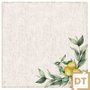 Guardanapo de Mesa Linho Decortextil Off Com Limões 45cm x 45cm