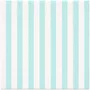Guardanapo Stripes Aqua Quadrifoglio 33 x 33 cm