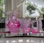 Jarra de Cristal Bolhas Gileno Cristais Rosa