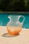 Jarra em Acrílico Detalhes Bolhas Laranja 2,3L