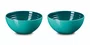 Jogo 02 Bowls Para Snack Vancouver Le Creuset Bleu Riviera 330 ml