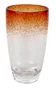 Jogo 02 Copos Acrílico Bolhas Degradê Laranja 470 ml