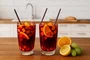 Jogo 02 Copos Acrílico Bolhas Degradê Laranja 470 ml