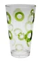 Jogo 02 Copos Acrílico Longo Círculos Verde 710 ml