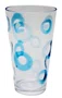 Jogo 02 Copos Acrílico Longo Textura Azul 710 ml