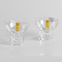 Jogo 02 Peças Taças Cristal  Para Servir 220ml Strauss