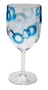 Jogo 02 Taças Acrílico Textura Azul 500 ml