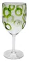 Jogo 02 Taças Acrílico Textura Verde 500 ml