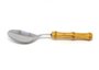 Jogo 04 Peças Colher de Sobremesa Bambu Natural