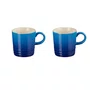 Jogo 2 Canecas Espresso 100ml Le Creuset Azure Blue