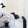 Jogo 2 Fronhas Menfi 200 Fios Trussardi Branco e Azul 50cm x 70cm