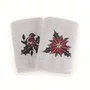 Jogo 2 Toalhas de Lavabo Natal Tradizionale Trussardi Branco 30cm x 50cm