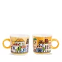 Jogo 2 Xícaras para Espresso Paese Mio Egan Italy Amarelo 90 ml