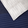 Jogo 3 peças Capa de Edredom Super King Tennis Stripes Boss Home Marinho