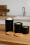 Jogo 3 Potes com Tampa Herméticos Le Creuset Black Onix