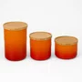 Jogo 3 Potes com Tampa Herméticos Le Creuset Laranja