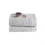 Jogo 5 Peças Banhão e Rosto Modena LCL Home By Trussardi Branco e Gelo