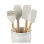 Jogo 5 Peças Espátulas e Porta Utensílio Le Creuset Meringue
