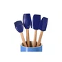 Jogo 5 Peças Espátulas e Porta Utensílios Le Creuset Azure