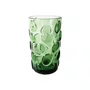 Jogo 6 Copos Altos em Vidro Bolhas Verde 350 ml