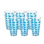 Jogo 6 Copos Long Drink em Acrílico Bolas Azul 590 ml