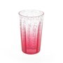 Jogo 6 Copos Long Drink em Acrílico Bolhas Rosa 590 ml