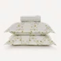 Jogo Cama 03 Peças Super King Florata 200 Fios Karsten Estampado 193cm x 203cm x 40cm