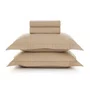 Jogo Cama Casal Deliz 200 Fios Creme/Areia 2,40 x 2,50 m